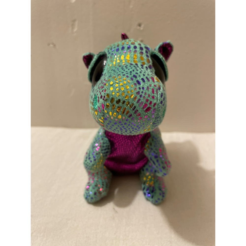 Ty Beanie Boos Cinder Dragon Plush Toy Stuffed‎ Animal Green Purple Sparkle